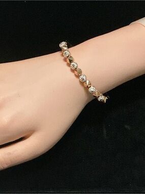 Rose Gold Stainless Steel Bangle (fits up to 8In)